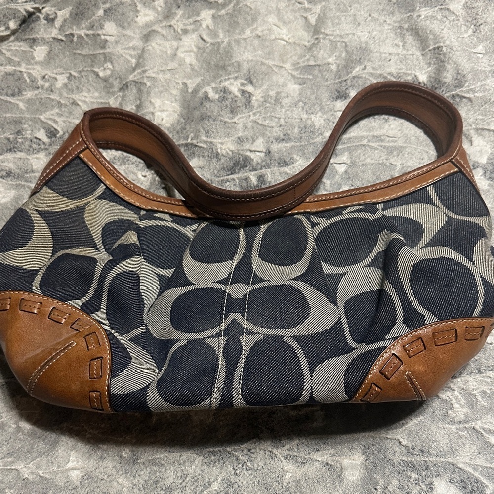Coach Black and Brown Shoulder Bag